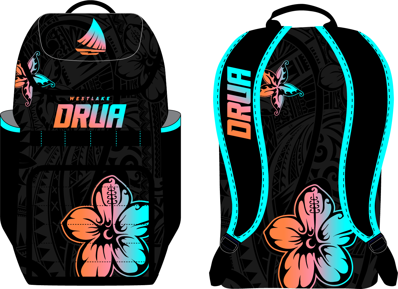 Westlake Drua Black Tropics Backback