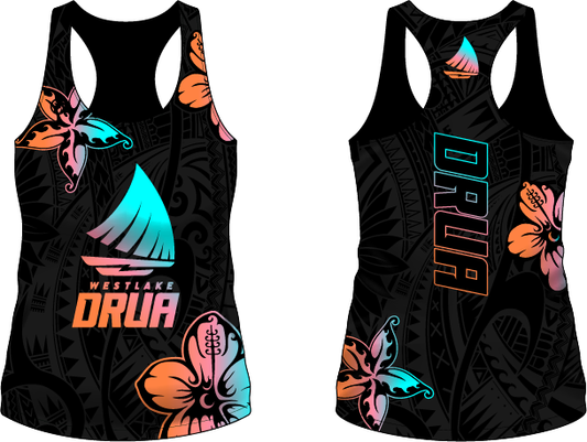 Westlake Drua Womens Black Tropics Tank Top